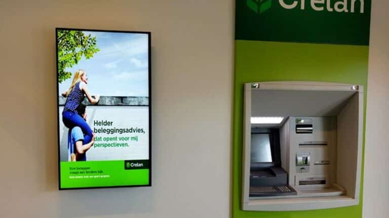 Budget Digital Screen for bank advertising