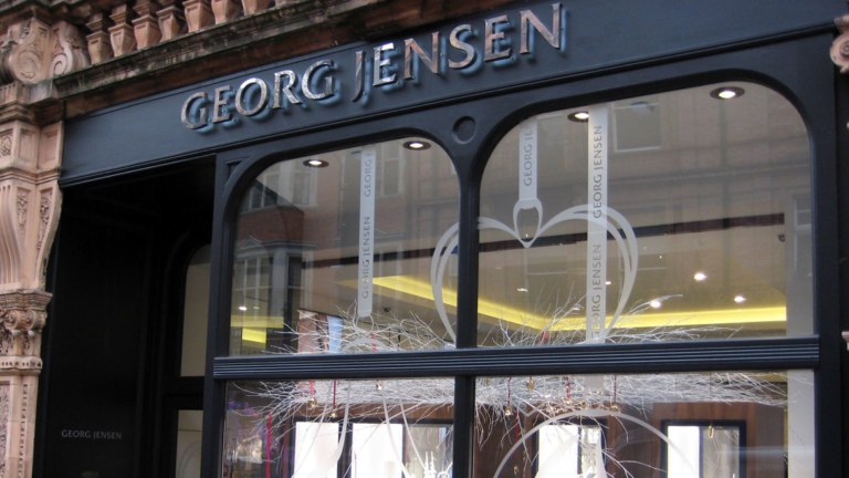 Self Adhesive Vinyl on Georg Jensen Shop Windows Self Adhesive Vinyl on Georg Jensen Shop Windows