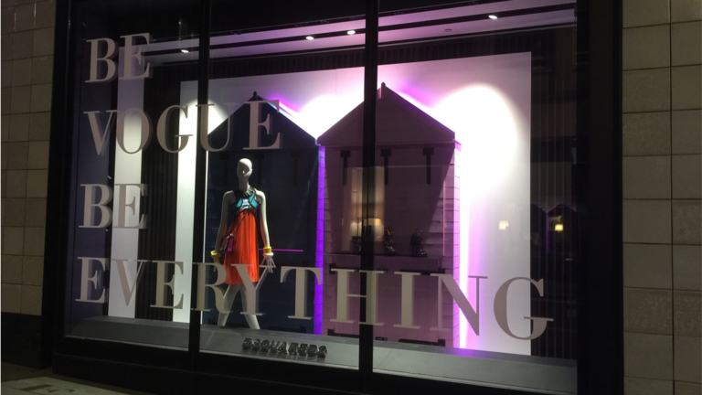 Window Vinyl Letters at Dsquared Window Vinyl Letters at Dsquared