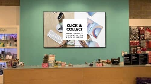 4K Digital Screen large format used for shop POS display