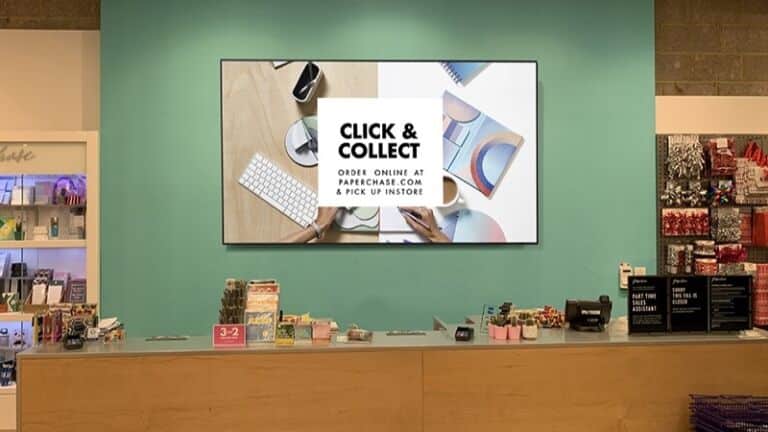 4K Digital Screen large format used for shop POS display