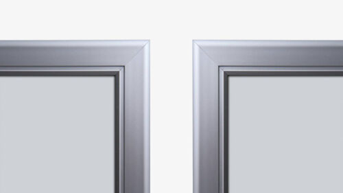Silver Menu Case Corner Profiles