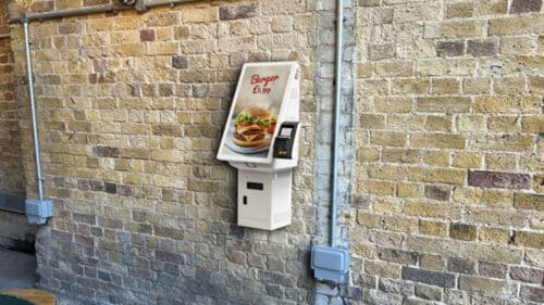22 Inch Self Service Kiosk for a Burger Bar