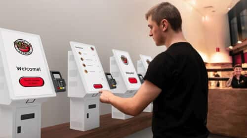 22 Inch Self Service Kiosk in a Sushi Bar