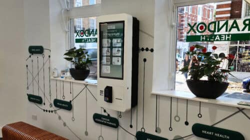 27 Inch Self Service Kiosk in a Health Clinic