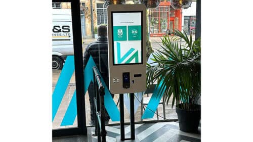 27 Inch Self Service Kiosk in a Shop