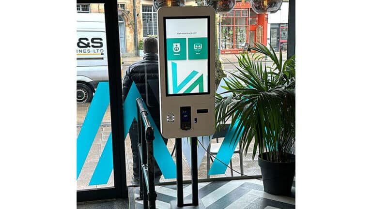 27 Inch Self Service Kiosk in a Shop
